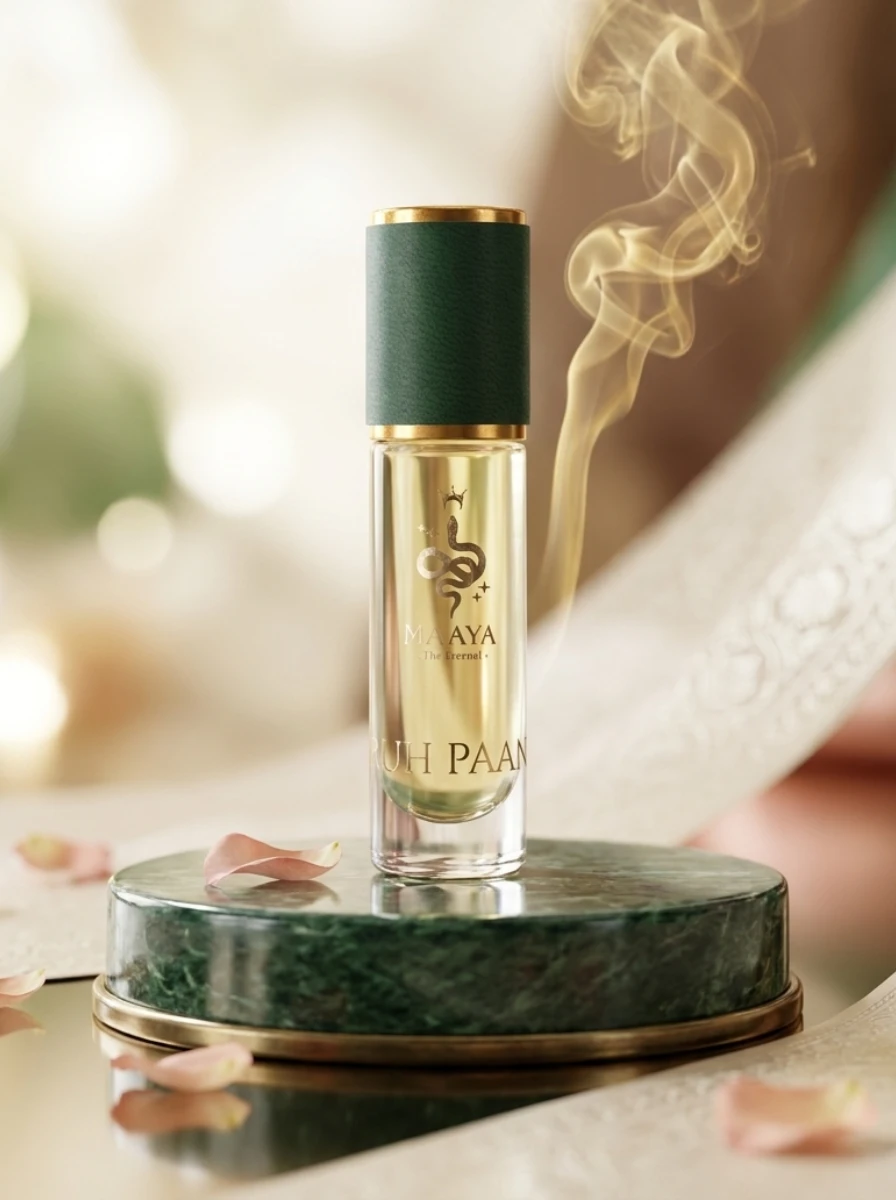 The Love of Benaras - Pure Betel Leaf Attar Oil / شق بنارس روح البان - Ishq Benares Ruh Al-Paan.