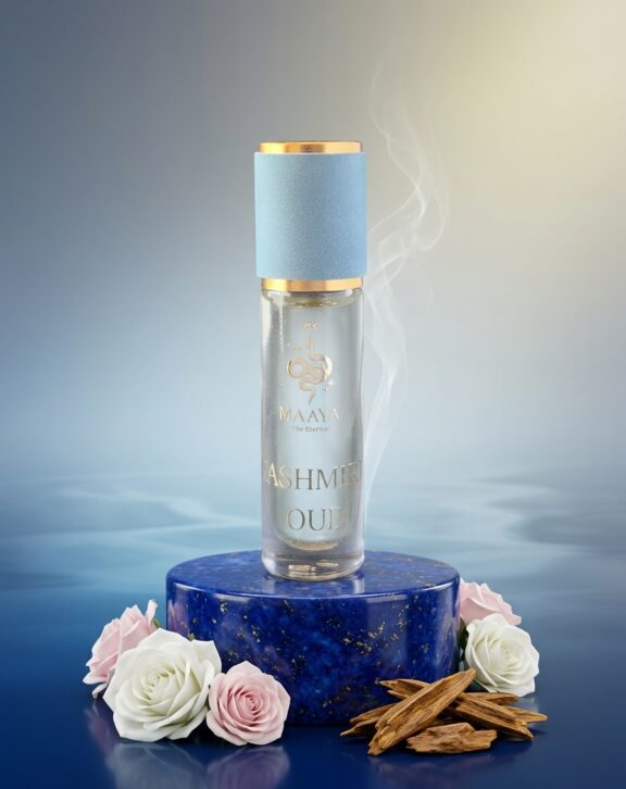 Kashmir Agarwood & damask rose attar oil / عطر عود كشمير والورد - Attar Oudh Kashmir wa Al - Ward